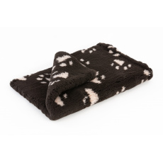 Vet Bed pad for dogs - dark brown/beige paws